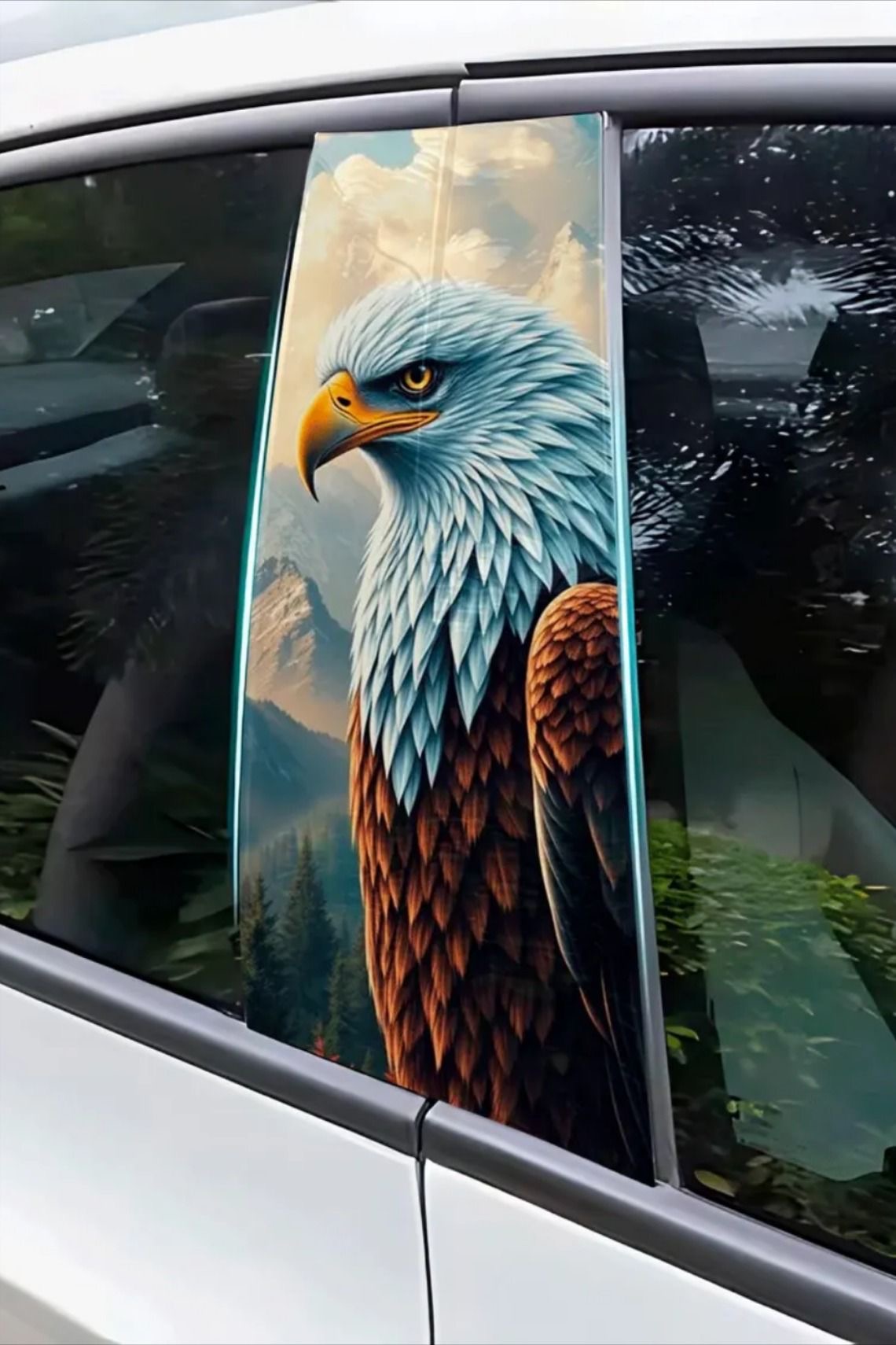 استیکر ماشین  طرح ستون بین درب خودرو