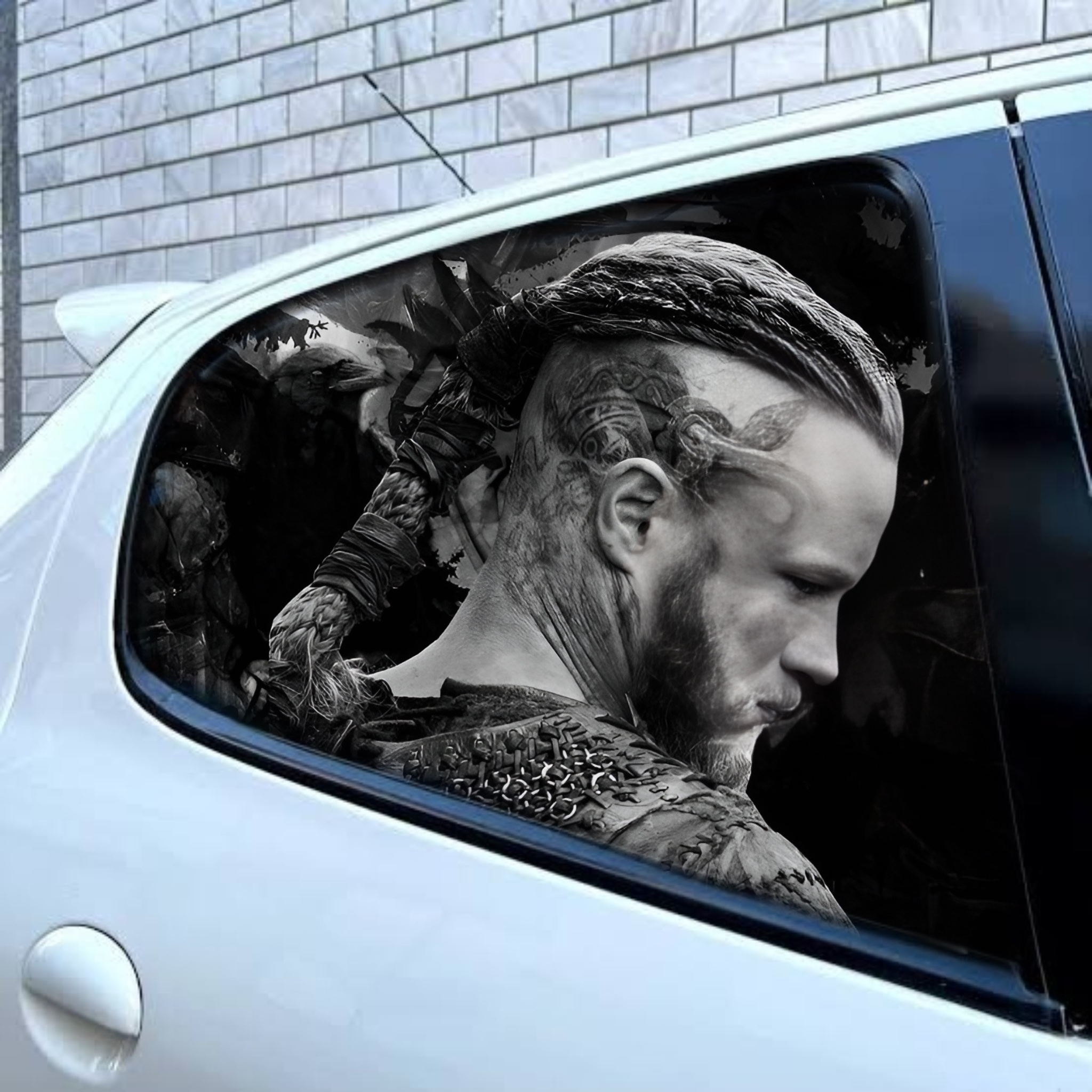 استیکر ماشین طرح شیشه بغل خودرو