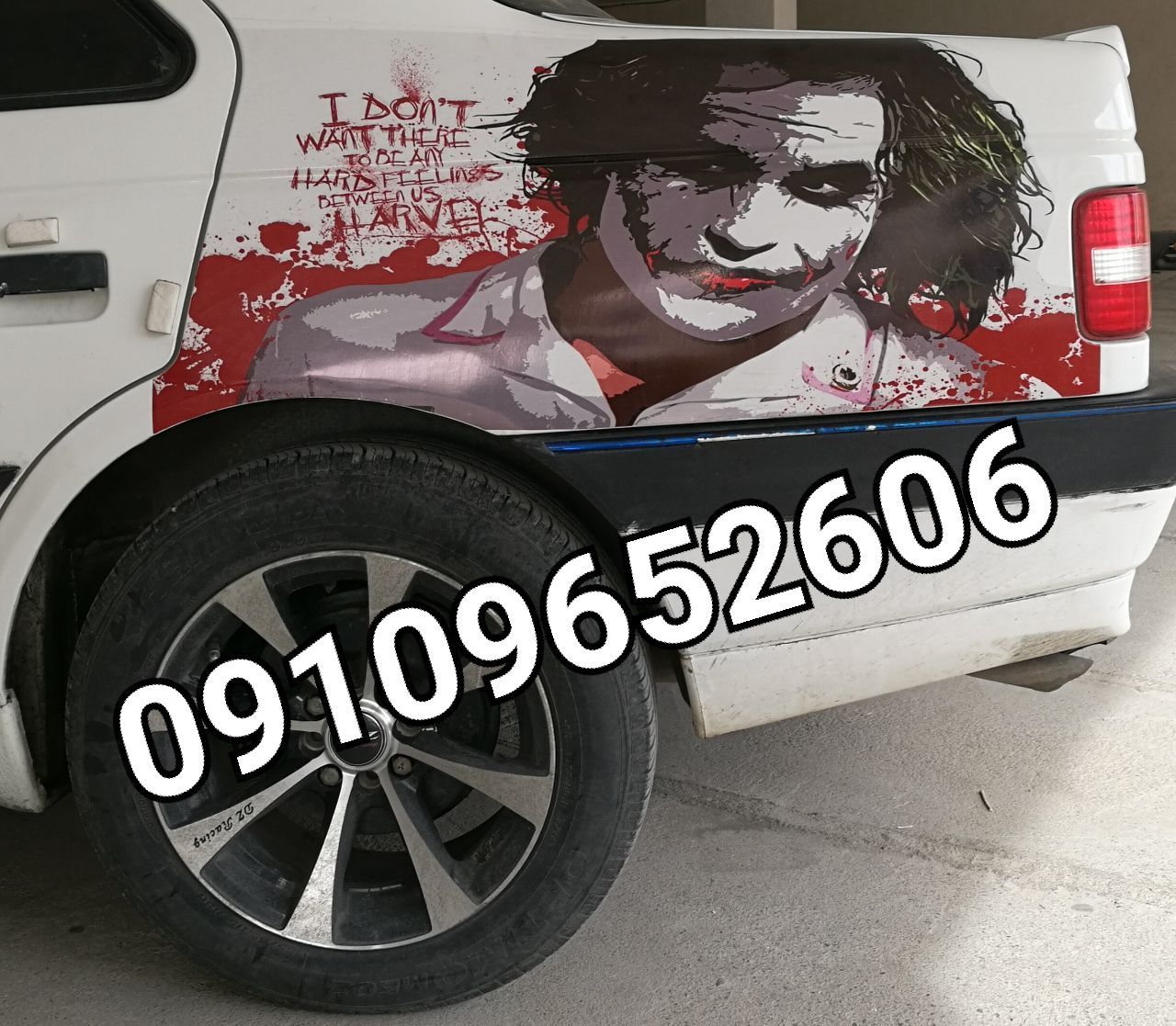 استیکر برچسب  طرح بغل درب خودرو